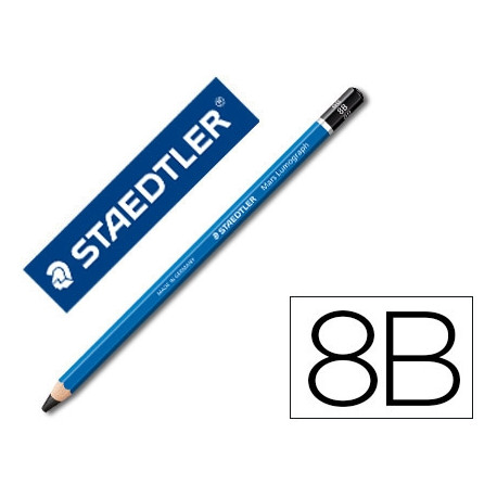 LAPICES DE GRAFITO STAEDTLER MARS LUMOGRAPH 100 8B UNIDAD