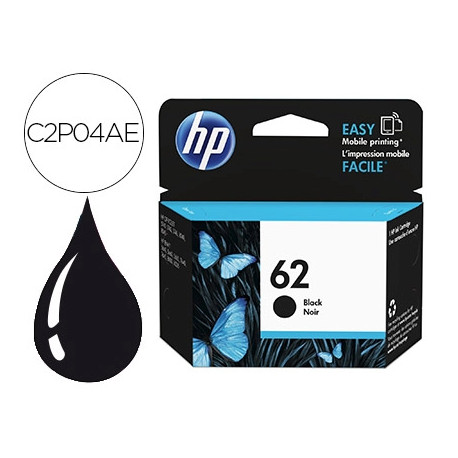 INK-JET HP N.62 OFFICEJET 5640 / 7640 / 5740 NEGRO -200 PAG-