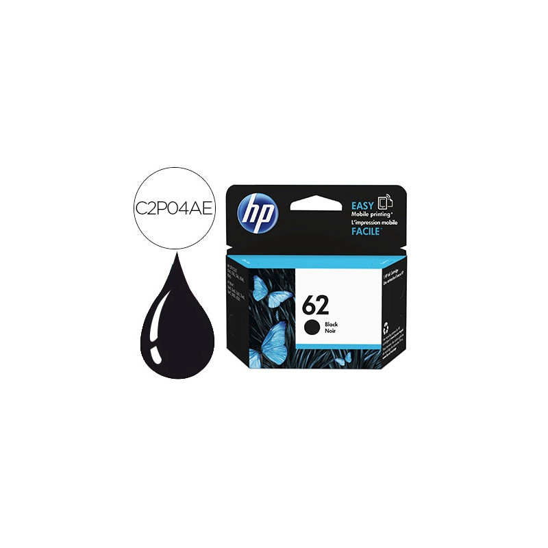 INK-JET HP N.62 OFFICEJET 5640 / 7640 / 5740 NEGRO -200 PAG-