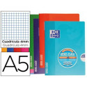 LIBRETA ESCOLAR OXFORD TAPA FLEXIBLE OPTIK PAPER OPENFLEX 48 HOJAS 90 GR DIN A5 CUADRO 4 MM COLORES 