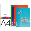 LIBRETA ESCOLAR OXFORD TAPA FLEXIBLE OPTIK PAPER OPENFLEX 48 HOJAS 90 GR DIN A4 LISO COLORES SURTIDO