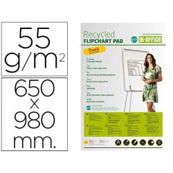 BLOC CONGRESO BI-OFFICE PAPEL RECICLADO 650X980 MM 20 HOJAS 55G/M2