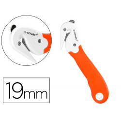 CUTER Q-CONNECT COMBI DE SEGURIDAD SX782N-1 CON CUCHILLA FIJA OCULTA PARA EVITAR CORTES