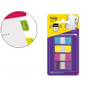 BANDERITAS SEPARADORAS RIGIDAS DISPENSADOR 4 COLORES AMARILLO AZUL ROSA Y VIOLETA POST-IT INDEX 676-