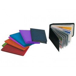 PORTATARJETAS DE CREDITO PVC BASE OPACA CAPACIDAD 10 TARJETAS EXPOSITOR DE 30 UNIDADES COLORES SURTI