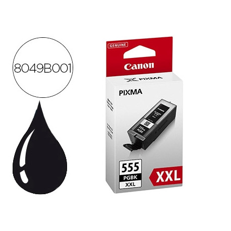 INK-JET CANON PGI-555 XXL PIXMA IP8750 / IX6850 / MX725 1.000 PAG NEGRO