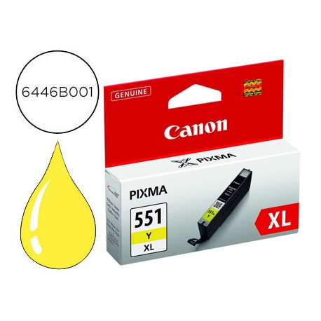 INK-JET CANON CLI-551XL IP7250 / MG5450 / MG6350 AMARILLO