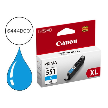 INK-JET CANON CLI-551 XL MG5450 / IP7250 / MG6350 CIAN