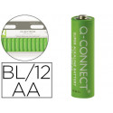 PILA Q-CONNECT ALCALINA AA BLISTER CON 12 UNIDADES