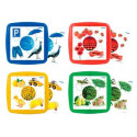 PUZZLE MINILAND LOS COLORES SET DE 4 UNIDADES 12 PIEZAS