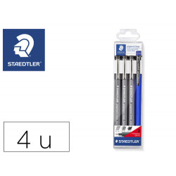 ROTULADOR STAEDTLER CALIBRADO MICROMETRICO NEGRO BOLSA DE 3 UNIDADES 0,2 -0,4- 0,8 MM + PORTAMINAS 7