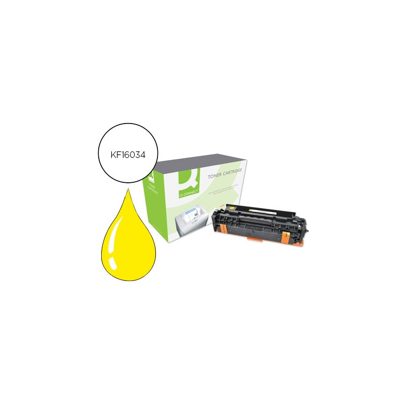 TONER Q-CONNECT COMPATIBLE HP CE412A COLOR LASERJET M351A / 451DN / 451NW / 375NW / 475DN AMARILLO 2