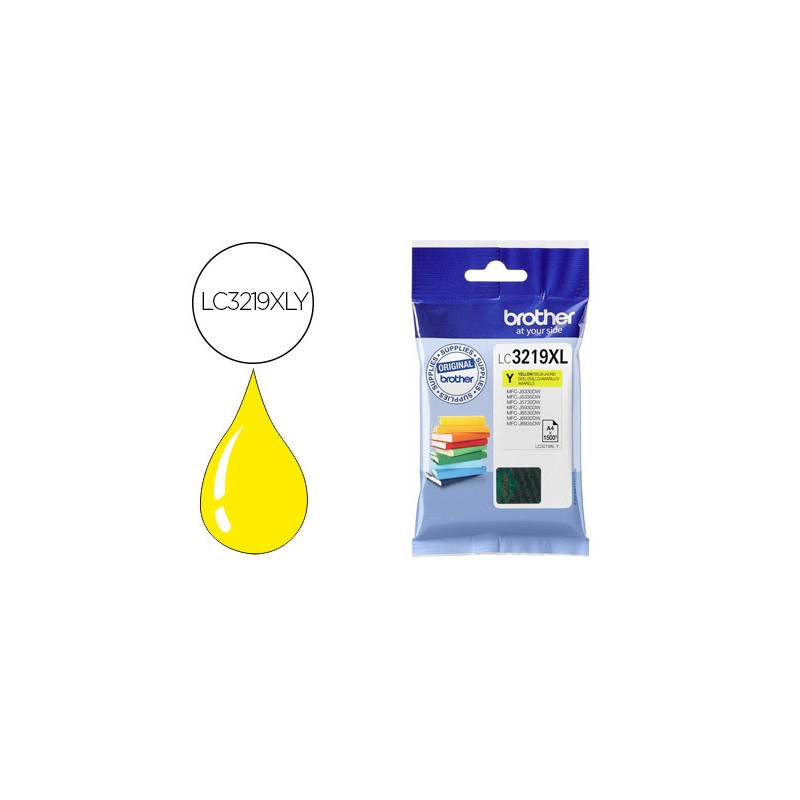 INK-JET BROTHER LC-3219XLY MFC-J6530DW / MFC-J6930DW AMARILLO 1.500 PAG