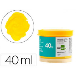 TEMPERA LIDERPAPEL ESCOLAR 40 ML AMARILLO