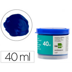 TEMPERA LIDERPAPEL ESCOLAR 40 ML AZUL ULTRAMAR