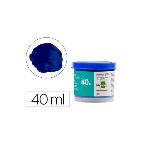 TEMPERA LIDERPAPEL ESCOLAR 40 ML AZUL ULTRAMAR