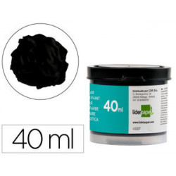 TEMPERA LIDERPAPEL ESCOLAR 40 ML NEGRO