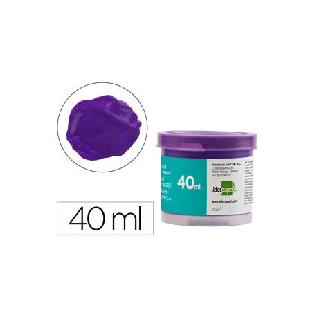 TEMPERA LIDERPAPEL ESCOLAR 40 ML VIOLETA