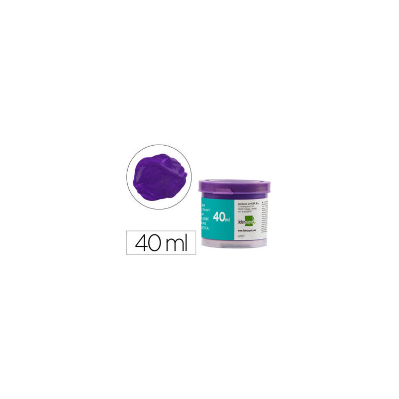 TEMPERA LIDERPAPEL ESCOLAR 40 ML VIOLETA