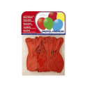 GLOBO 100% LATEX BIODEGRADABLE PASTEL ROJO BOLSA DE 20 UNIDADES