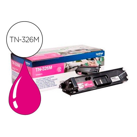 TONER BROTHER TN-326M HLL8250CDN / HLL8350CDW ALTA CAPACIDAD MAGENTA 3500 PAG