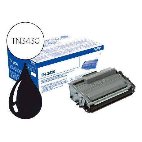 TONER BROTHER TN-3430 DCP-L5500DN / DCP-L6600DW / HL-L5000D / MFC-L5700 NEGRO 3000 PAG