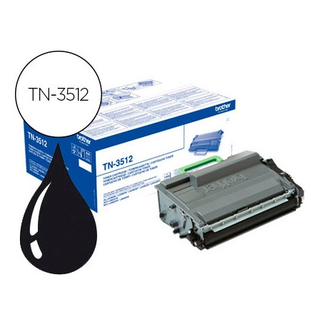 TONER BROTHER TN-3512 DCP-L6600DW / HL-L6300DW / MFC-L6800DW ALTA CAPACIDAD NEGRO 12000 PAG