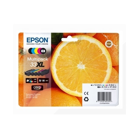 INK-JET EPSON EXPRESSION PREMIUM T3357 33XL XP-530 / XP-630 / XP-640 / XP-830 / XP-900 MULTIPACK 5 C