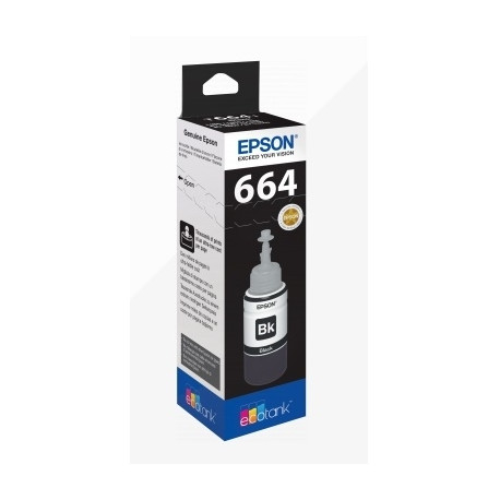 TINTA EPSON T6641 ET2500/2550/ /14000/L475/565/575/4500 NEGRO BOTELLA 70 ML 4.000 PAG