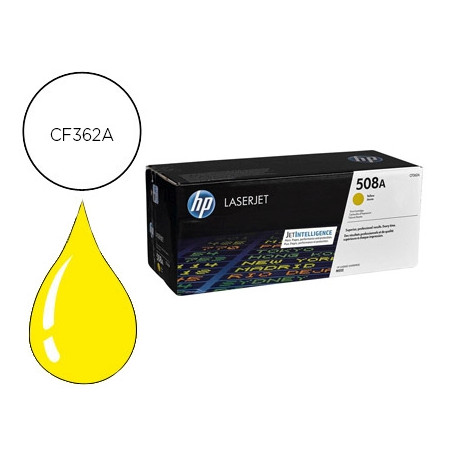 TONER HP 508A LASERJET ENTERPRISE M552/553/577 AMARILLO 5.000 PAG