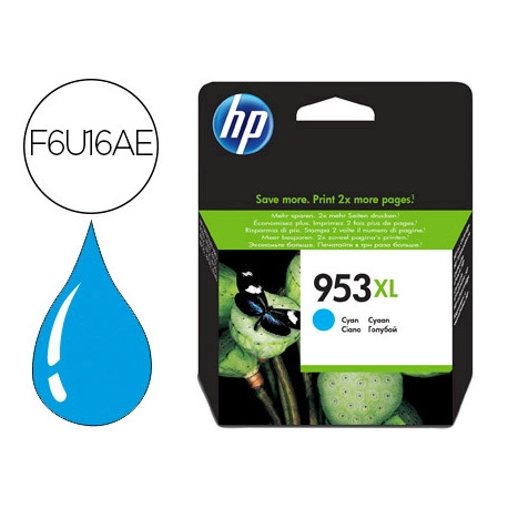 INK-JET HP 953XL OFFICEJET PRO 7730/7740/ 8725/8730 CIAN 1.450 PAGINAS