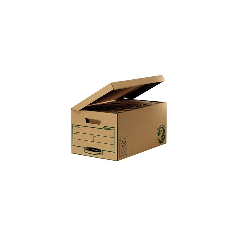 CAJON FELLOWES CARTON RECICLADO PARA ALMACENAMIENTO DE ARCHIVADORES CAPACIDAD 6 CAJAS DE ARCHIVO 80 