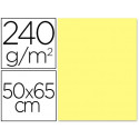 CARTULINA LIDERPAPEL 50X65 CM 240G/M2 AMARILLO MEDIO PAQUETE DE 25 HOJAS