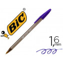 BOLIGRAFO BIC CRISTAL FUN MORADO PUNTA 1,6 MM