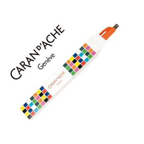 ESTUCHE CARAN D'ACHE VACIO CARTON PARA GAMA 888 INFINITE IMPRESO CUADROS COLORES