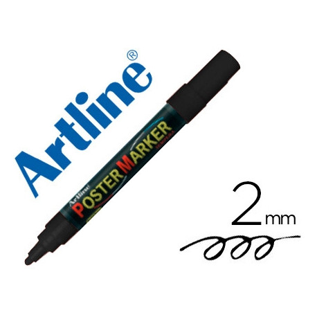 ROTULADOR ARTLINE POSTER MARKER EPP-4-NEG PUNTA REDONDA 2 MM COLOR NEGRO