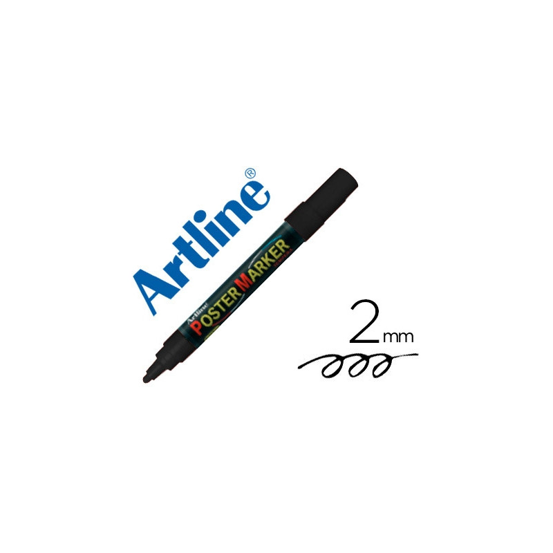 ROTULADOR ARTLINE POSTER MARKER EPP-4-NEG PUNTA REDONDA 2 MM COLOR NEGRO