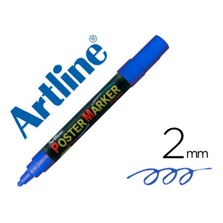 ROTULADOR ARTLINE POSTER MARKER EPP-4-AZU PUNTA REDONDA 2 MM COLOR AZUL