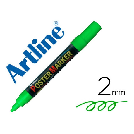 ROTULADOR ARTLINE POSTER MARKER EPP-4-VER PUNTA REDONDA 2 MM COLOR VERDE