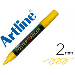 ROTULADOR ARTLINE POSTER MARKER EPP-4-AMA FLU PUNTA REDONDA 2 MM COLOR AMARILLO FLUOR