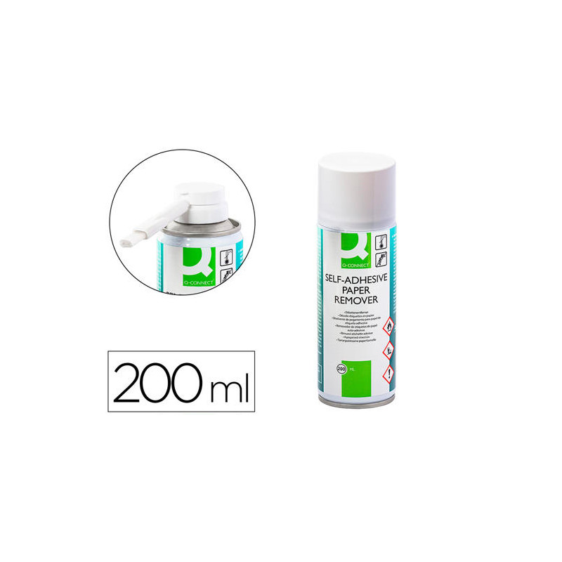 LIMPIADOR DE PEGAMENTO Q-CONNECT PARA ETIQUETA ADHESIVA BOTE DE 200 ML