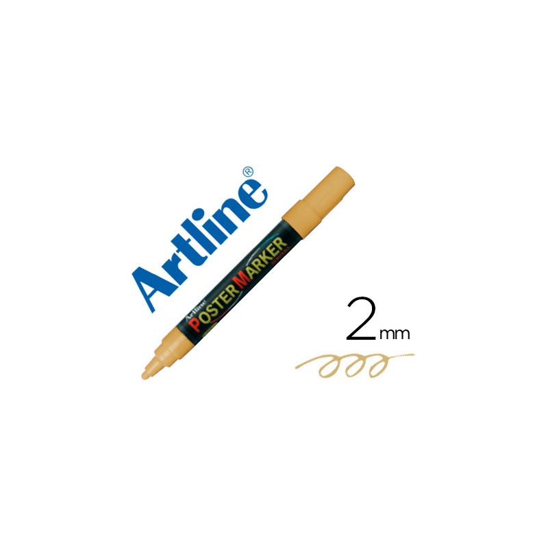 ROTULADOR ARTLINE POSTER MARKER EPP-4-ORO MET PUNTA REDONDA 2 MM COLOR METALIZADO ORO