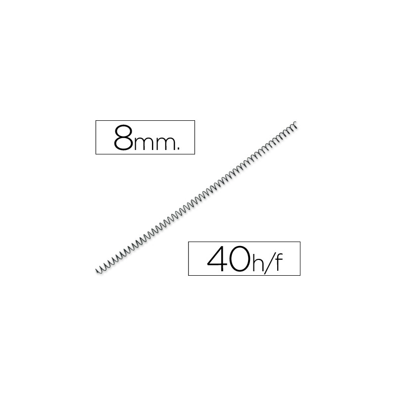 ESPIRAL METALICO Q-CONNECT 56 4:1 8MM 1MM 