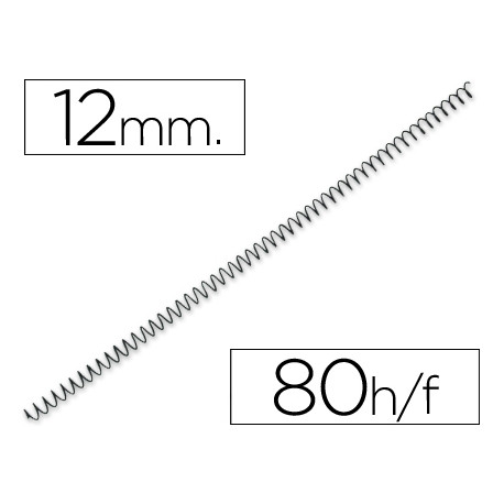 ESPIRAL METALICO Q-CONNECT 56 4:1 12MM 1MM 