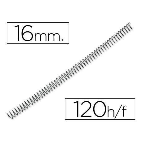 ESPIRAL METALICO Q-CONNECT 56 4:1 16MM 1,2MM 