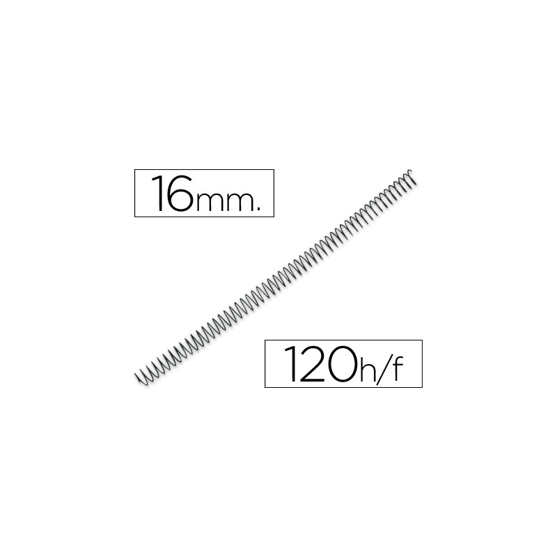 ESPIRAL METALICO Q-CONNECT 56 4:1 16MM 1,2MM 