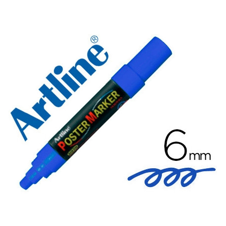 ROTULADOR ARTLINE POSTER MARKER EPP-6-AZU PUNTA REDONDA 6MM COLOR AZUL