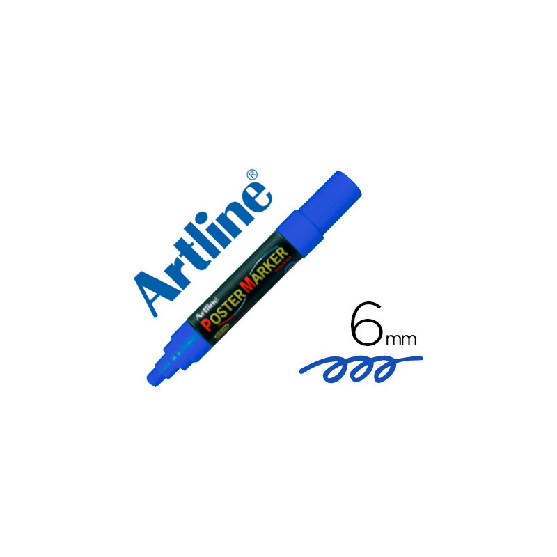 ROTULADOR ARTLINE POSTER MARKER EPP-6-AZU PUNTA REDONDA 6MM COLOR AZUL