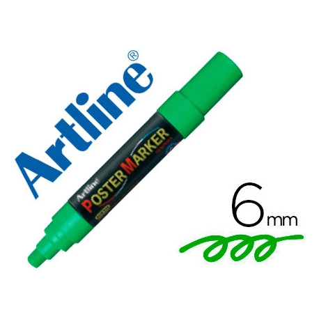 ROTULADOR ARTLINE POSTER MARKER EPP-6-VER PUNTA REDONDA 6 MM COLOR VERDE