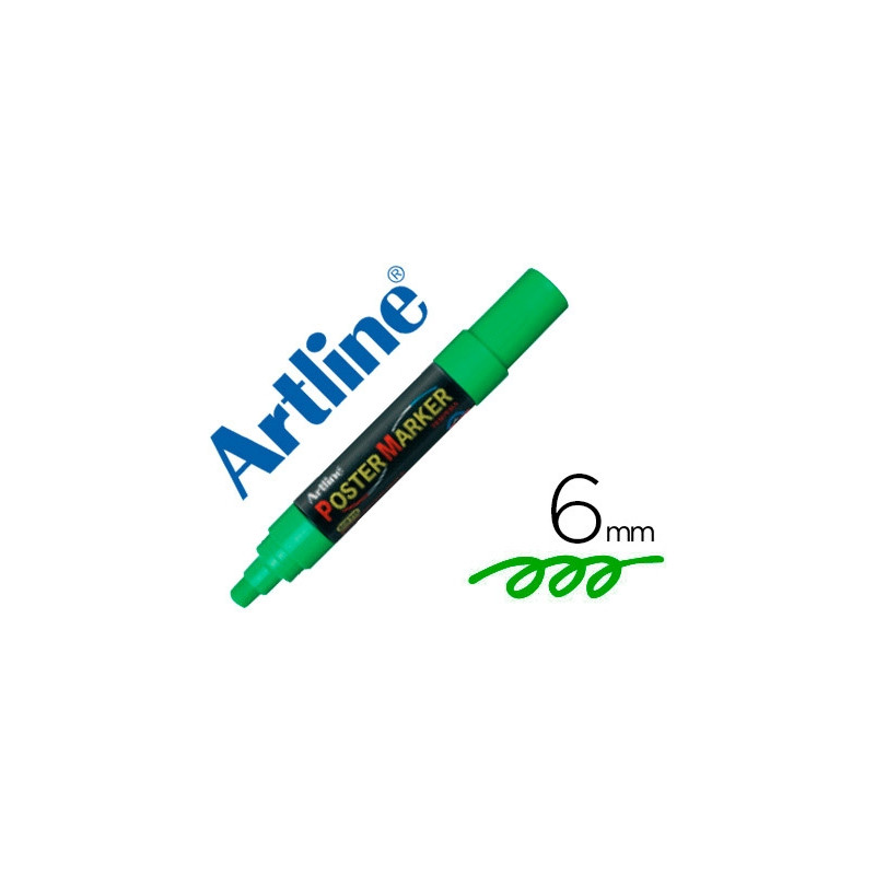 ROTULADOR ARTLINE POSTER MARKER EPP-6-VER PUNTA REDONDA 6 MM COLOR VERDE